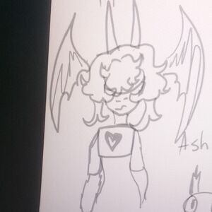 Abstract Angel Sketch Art Print